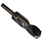 Drill America 59/64" Reduced Shank HSS Drill Bit 1/2" Shank 3-Flat Shank, Number of Flutes: 2 KFDRSD59/64